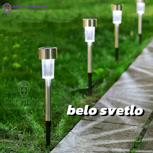 Solarne lampe od inox LED solarne lampe set 10 kom