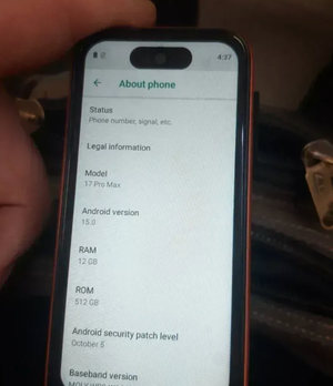 Mini Iphone 17 Pro Max 5G 4/64GB Android 15