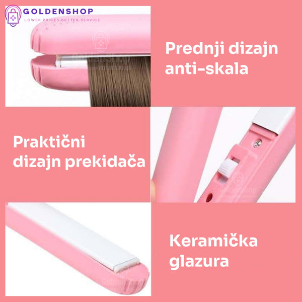 Cik cak presa-Mini cik-cak presa za kosu