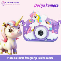 Jednorog digitalni fotoaparat za decu