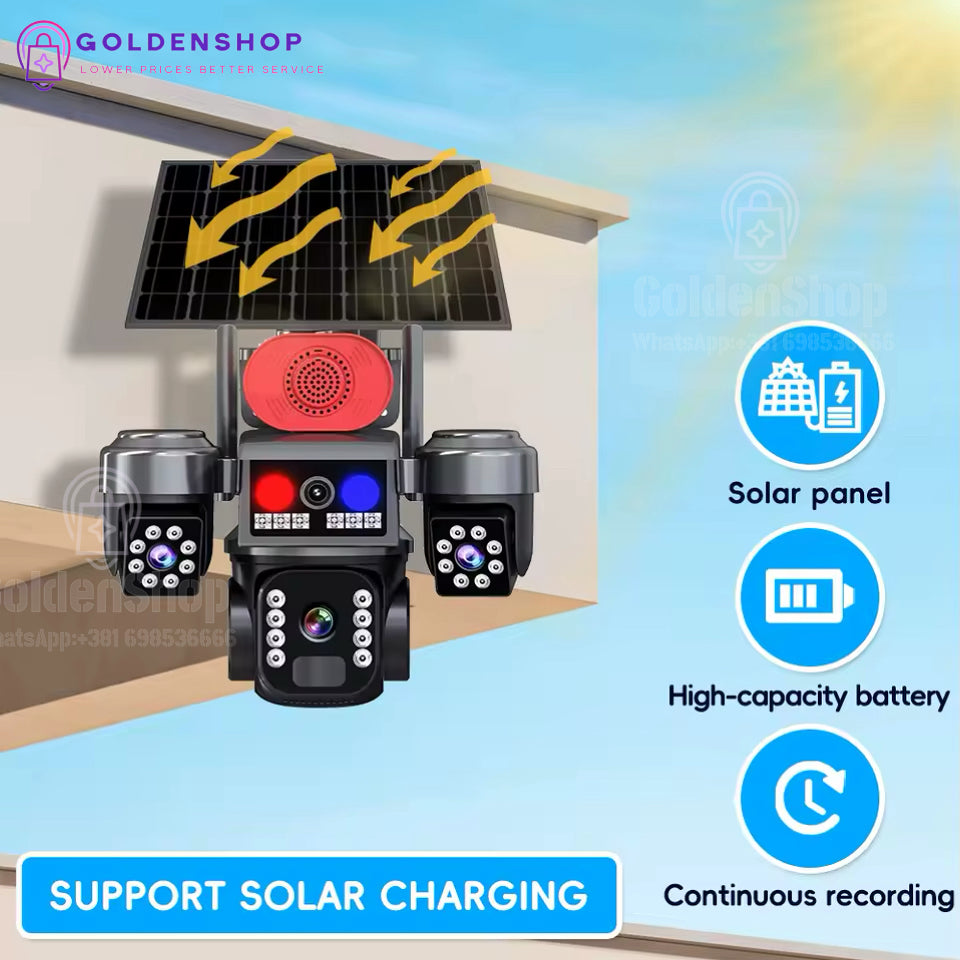 Solarna PTZ Kamera sa tri sočiva 4G 25mpix
