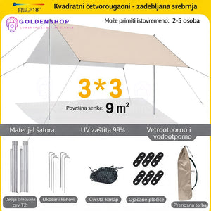 Tenda Jedro Ibiza - Trougaoni Zaklon od Sunca za Bašte i Terase