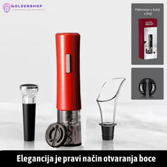 Električni Otvarač za Vino - Automatski Otvarač Vinskih Flaša