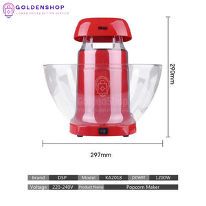 Aparat za kokice profesionalni dsp 1200w