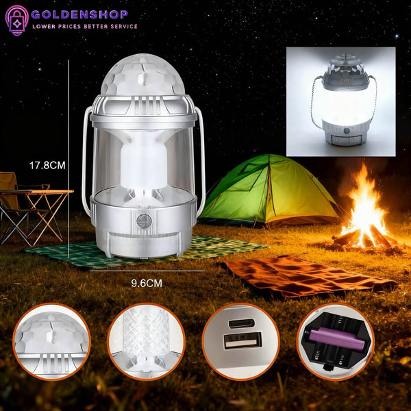 Fenjer Lampa za kampovanje Disko lampa Fenjer Led lampa