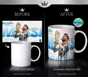 Personalizovana Šolja sa Vašom Slikom – Fudbal & Svetsko Prvenstvo