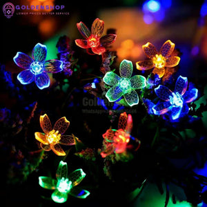 Solarna LED svetleća traka u obliku cveta trešnje