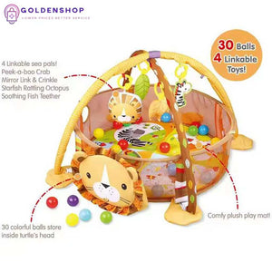 3u1 Prostirka, teretana i šator za bebe Lav