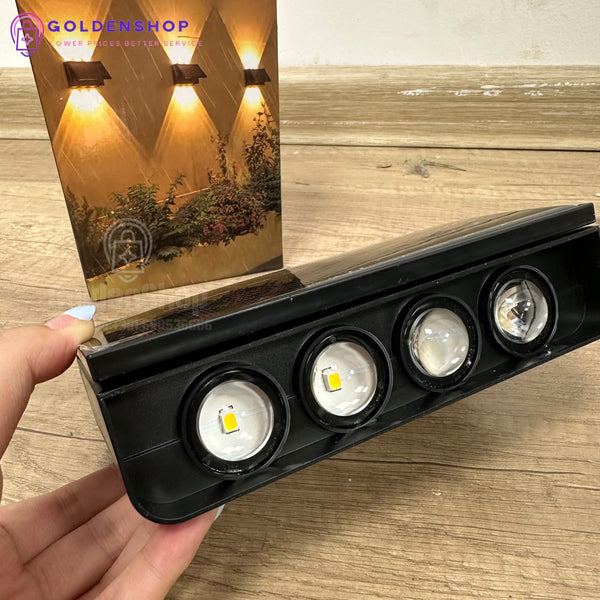 Solarna zidna lampa 8 LED – jaka svetlost, senzor, vodootporna