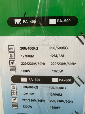 Električna dizalica vrabac 300kg/400kg/600kg/1000kg