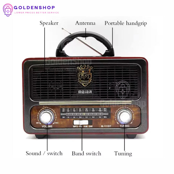 Retro radio sa Bluetooth, Usb, Mp3 Retro radio
