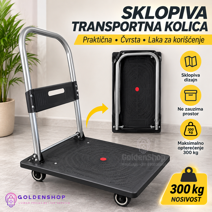 Sklopiva Kolica za transport robe do 300 kg