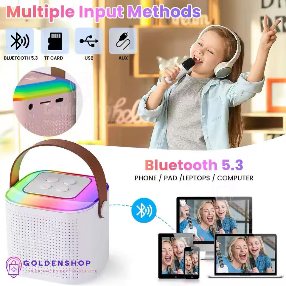 Karaoke Bluetooth Rgb Prenosni Zvucnik sa mikrofonom