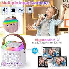Karaoke Bluetooth Rgb Prenosni Zvucnik sa mikrofonom