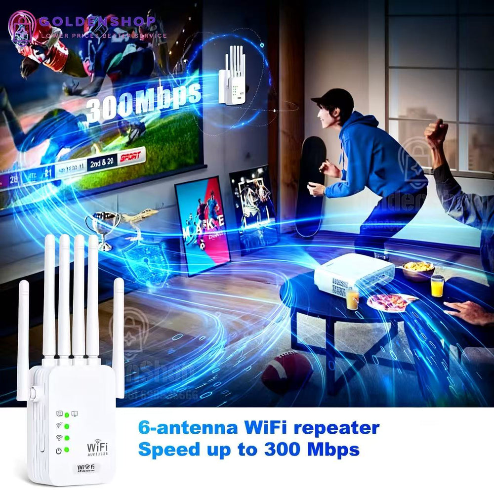 WIFI Repeater pojačivač sa 6 antena internet signala 300mbps pojacivac signala
