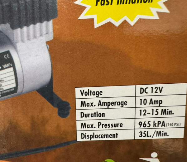 Auto kompresor za vazduh mini kompresor za gume 12V