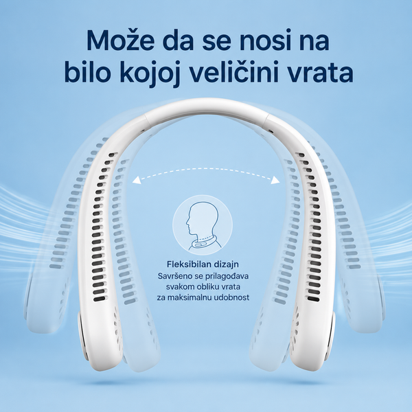 Prenosivi ventilator oko vrata