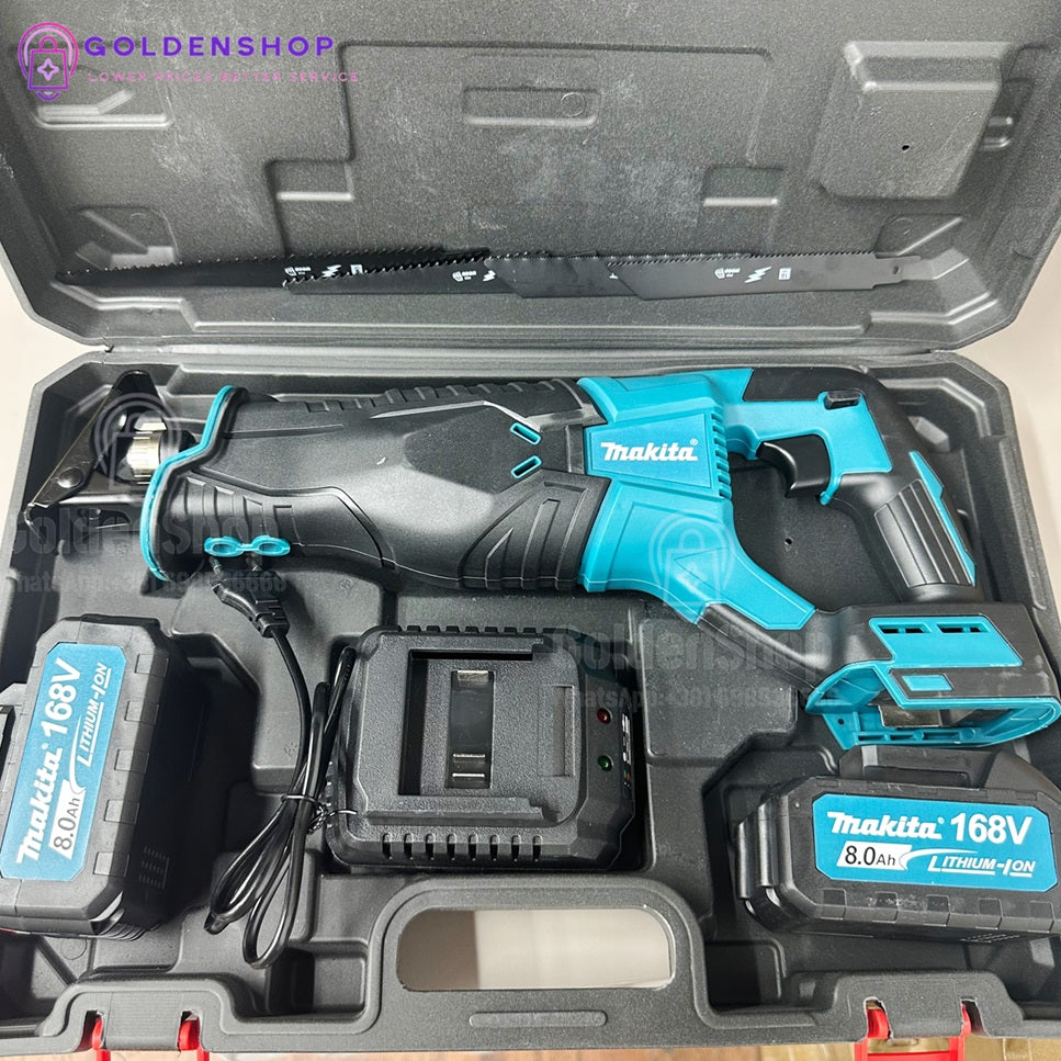 Makita aku sabljasta testera lisicarka+dve baterije 168V