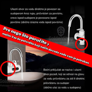 Inox Protocna Slavina sa grejačem zidna i stajaca