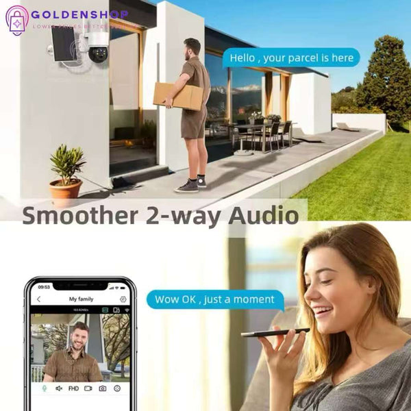Kamera WiFi Solarna Kamera Video Nadzor Wifi Kamera