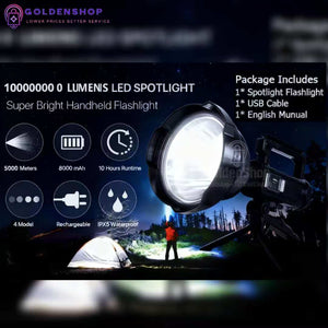 Punjiva baterijska lampa 150w sa postoljem i LED reflektorom
