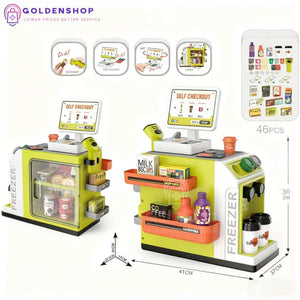 Supermarket za decu prodavnica sa kasom