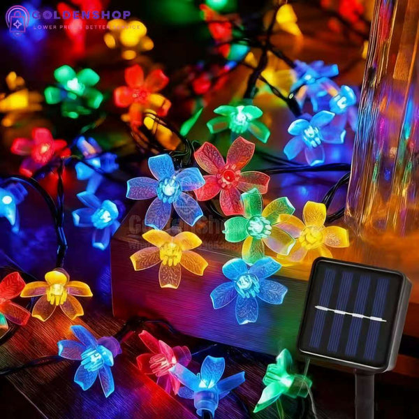 Solarna LED svetleća traka u obliku cveta trešnje