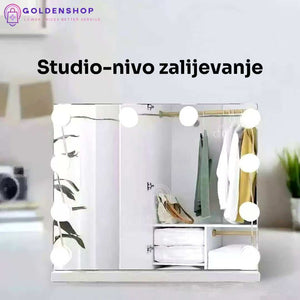 Ogledalo za sminkanje sa svetlom LED sijalicama