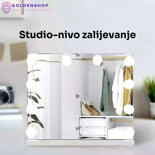 Ogledalo za sminkanje sa svetlom LED sijalicama