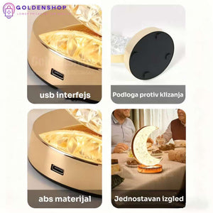 Kristalna stona LED lampa