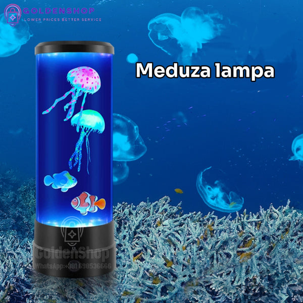 Led Lampa Akvarijum-led lampa sa plivajucim meduzama i ribic