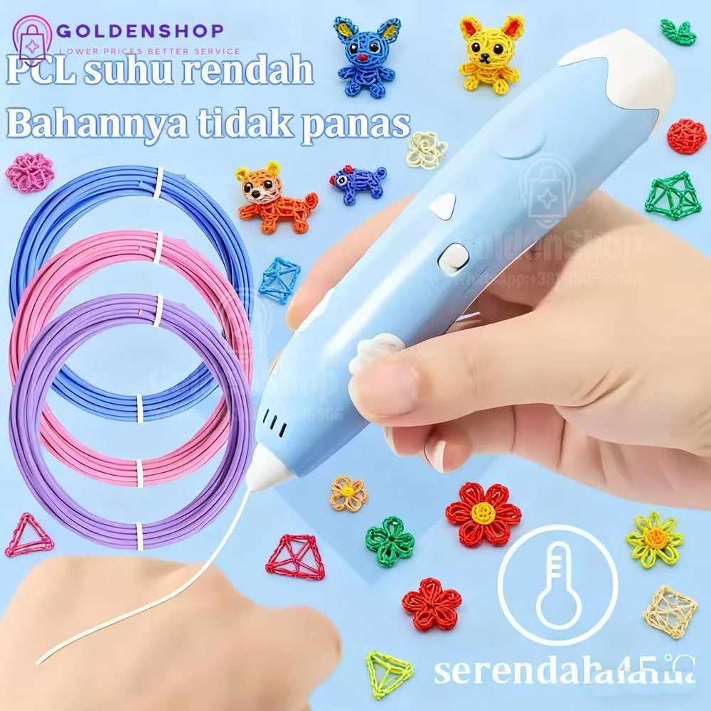 3D Olovka Za 3D CRTANJE + GRATIS 3 PLA Žica + 25m Izbor