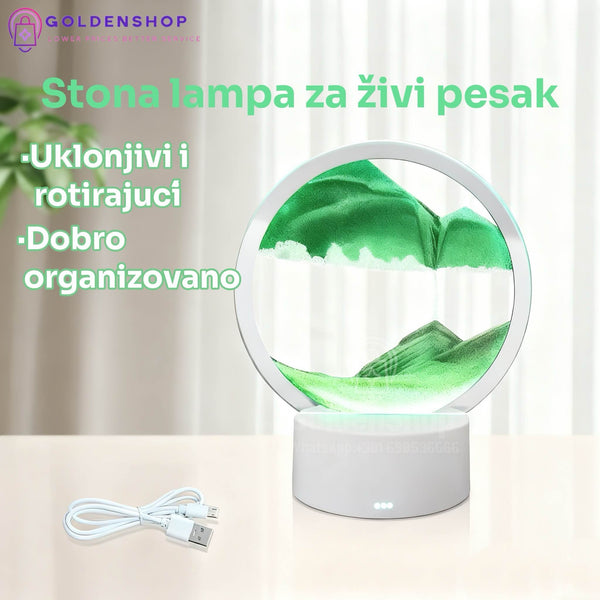 Dekorativna pesak lampa USB lampa Pesak