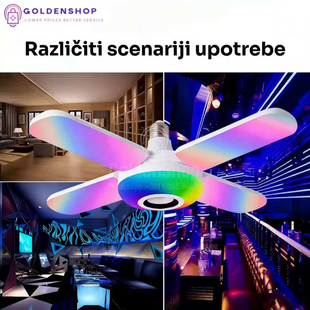 bluetooth led rgb zvucnik sijalica luster