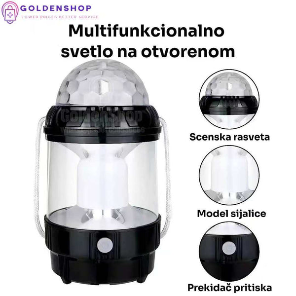 Fenjer Lampa za kampovanje Disko lampa Fenjer Led lampa