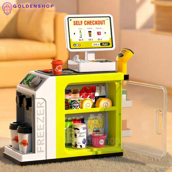 Supermarket za decu prodavnica sa kasom