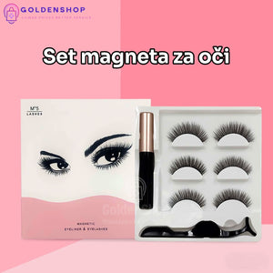 Magnetne trepavice set + magnetni ajlajner