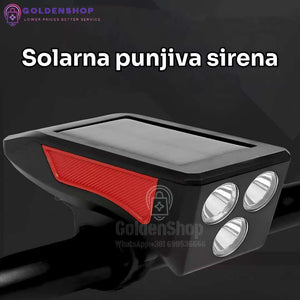 Punjiva solarna Lampa za bicikl