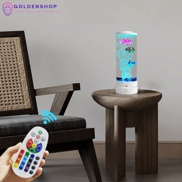 Led Lampa Akvarijum-led lampa sa plivajucim meduzama i ribic