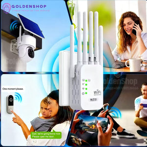 WIFI Repeater pojačivač sa 6 antena internet signala 300mbps pojacivac signala