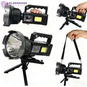 Punjiva baterijska lampa 150w sa postoljem i LED reflektorom