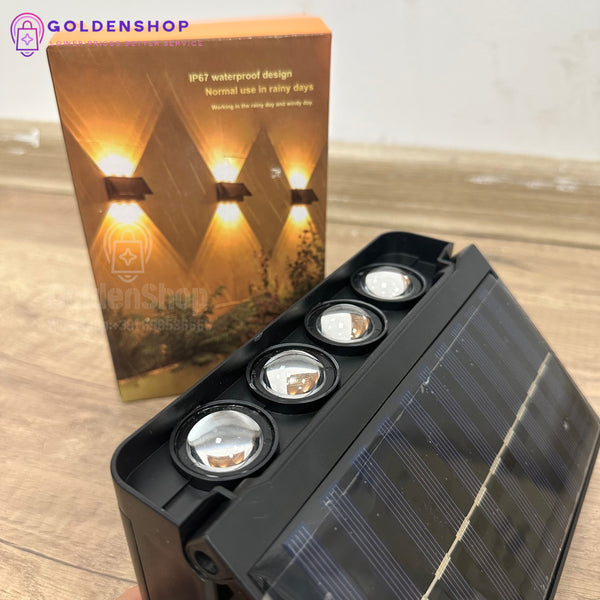 Solarna zidna lampa 8 LED – jaka svetlost, senzor, vodootporna