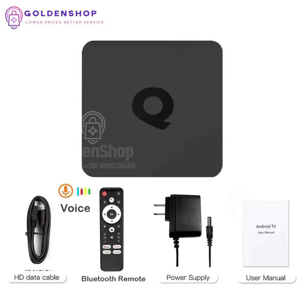 Smart TV Box Android 14 Q1 4/64GB | Dual WiFi 8K Podrška