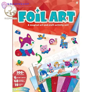 Set za kreativnu umetnost sa folijama – 100+ nalepnica i šarenih listova za decu 3+