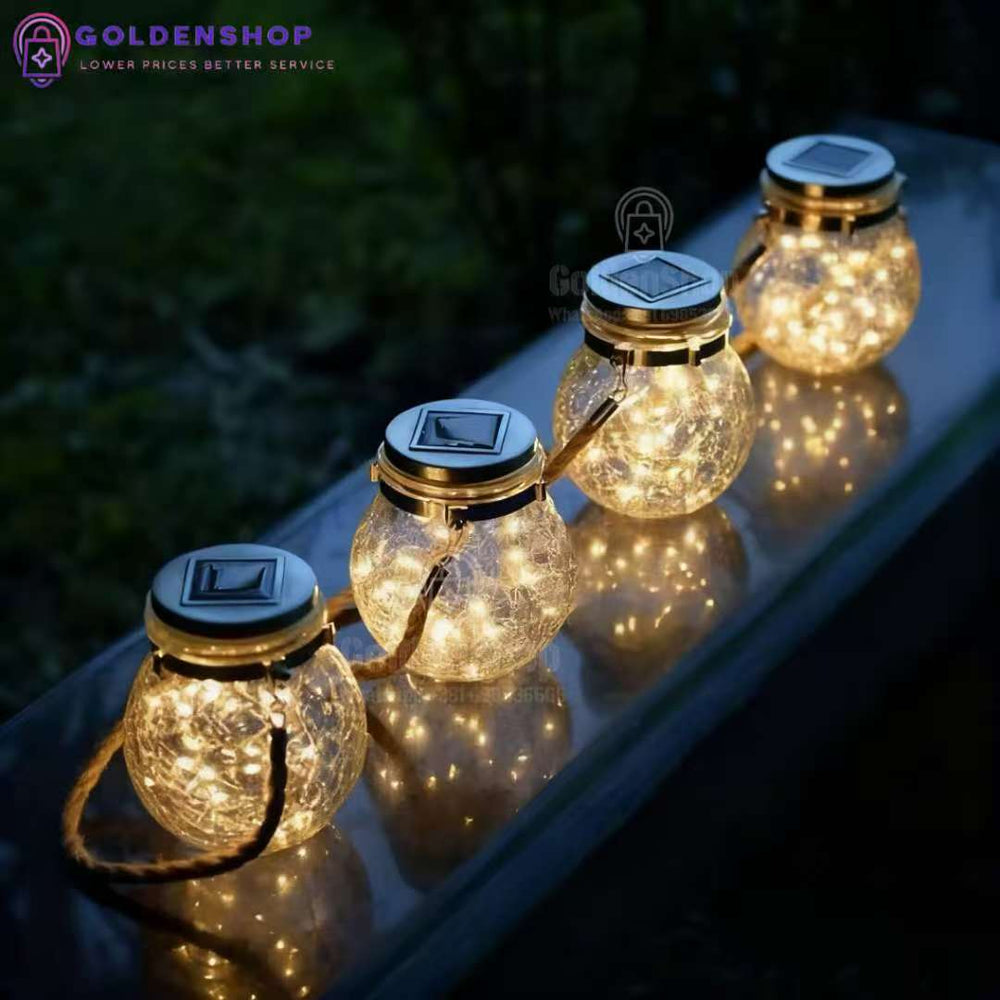 Solarne lampe Stakleni fenjer Lampa Ukrasna lampa 2kom