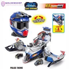 Transformers policijska stanica KACIGA 2u1+4 autića igračka