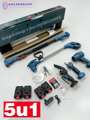 Aku makaze / testera / trimer / duvac i teleskop 5u1