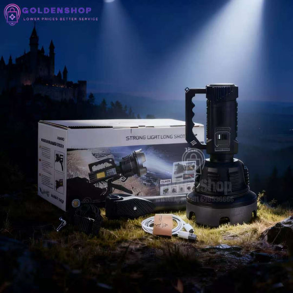 Punjiva baterijska lampa 150w sa postoljem i LED reflektorom