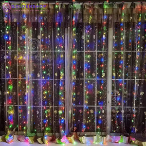 Lampice Novogodisnje lampice 3x3 Led lampice Zavesa lampice