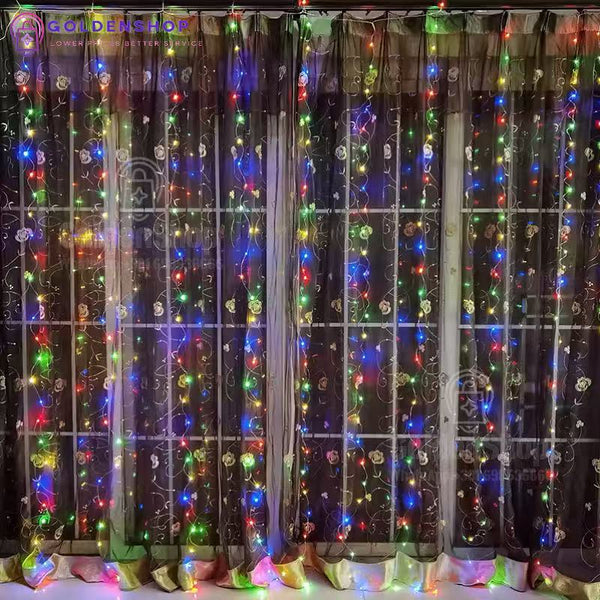 Lampice Novogodisnje lampice 3x3 Led lampice Zavesa lampice